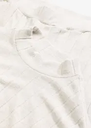 Ribbstickad byxa och topp i oversizemodell, bonprix