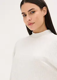 Ribbstickad byxa och topp i oversizemodell, bonprix