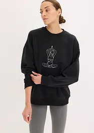 Fodrad funktionssweatshirt i snabbtorkande material, bonprix