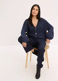 Cardigan med glittergarn i oversizemodell, bonprix