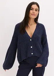 Cardigan med glittergarn i oversizemodell, bonprix