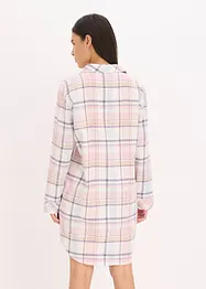 Vävt nattlinne i flanell med knappslå, bonprix