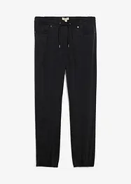 Dra-på byxa av bomull i Relaxed Fit med Tapered ben, bonprix