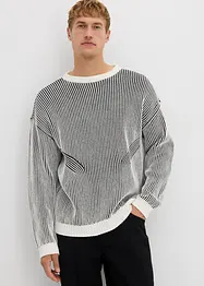 Ribbad tröja av bomullsmix, Loose Fit, bonprix
