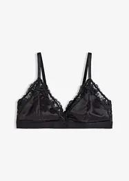 Bralette i glansigt material, bonprix