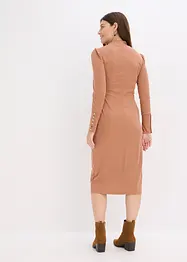 Ribbstickad jerseyklänning, bonprix