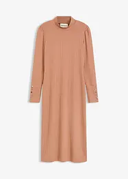 Ribbstickad jerseyklänning, bonprix