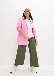 Wide Leg Jeans, High Waist, med bekväm midja, bonprix