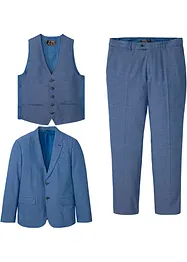 Kostym med väst (3 delar), Regular Fit, bonprix