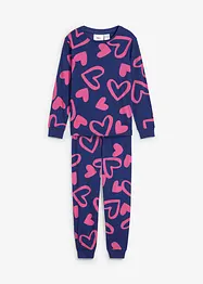 Pyjamas av ekologisk bomull (2 delar), bonprix