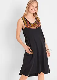 Ärmlös jerseyklänning, bonprix