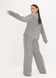 Pyjamas av vävd flanell med fiskbensmönster, bonprix