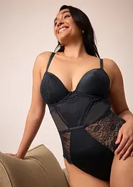 Stringbody med glansiga effekter, bonprix