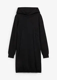 Mammaklänning med amningsöppning, i sweatshirtmaterial av ekologisk bomull, bonprix