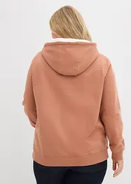Sweatshirt med luva i ren ekologisk bomull, bonprix