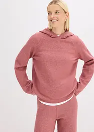 Finstickad tröja med huva, bonprix