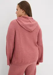 Finstickad tröja med huva, bonprix
