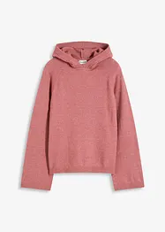 Finstickad tröja med huva, bonprix