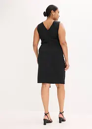 Jerseyklänning med strassapplikation, bonprix