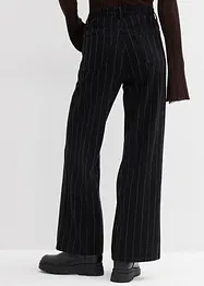 Wide Leg Jeans High Waist, med destroyed-effekter, bonprix