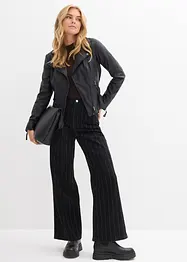 Wide Leg Jeans High Waist, med destroyed-effekter, bonprix