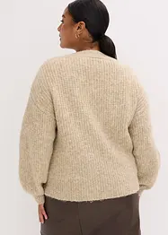 Cardigan med dekorativa knappar, bonprix