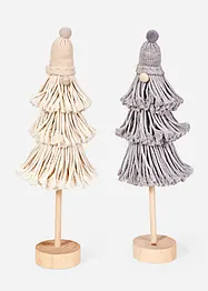 Prydnadsfigur med lurvig look (2-pack), bonprix