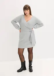 Stickad klänning i viskosmix, bonprix