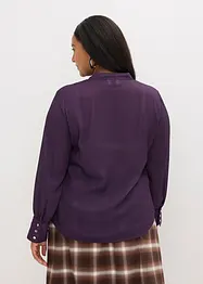 Chiffongblus med avtagbart knytband, bonprix