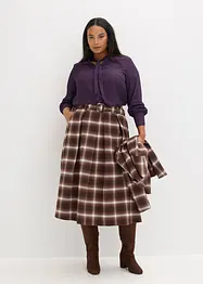 Chiffongblus med avtagbart knytband, bonprix