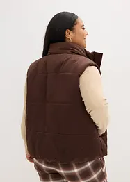 Quiltad väst med mjuk glans, bonprix