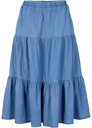 Jeanskjol med våder, bonprix