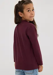 Långärmad topp av elastisk bomullsmix (2-pack), bonprix