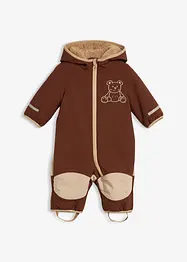 Overall i softshell med teddyfleece och huva, bonprix
