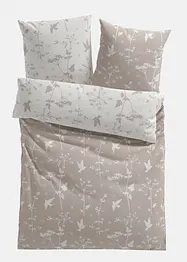 Vändbart påslakanset med utsökta blommor och blader, bonprix