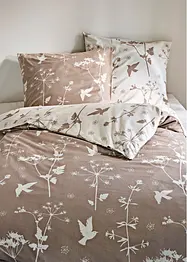Vändbart påslakanset med utsökta blommor och blader, bonprix