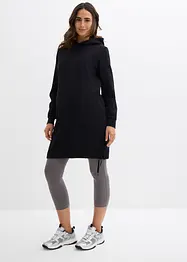 Mammaklänning med amningsöppning, i sweatshirtmaterial av ekologisk bomull, bonprix