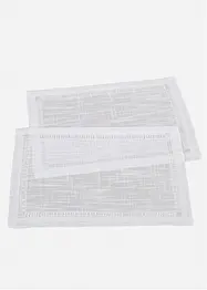 Bordstablett med hålbroderi (2-pack), bonprix
