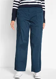 Cargojeans i bomull, Mid Waist, bonprix