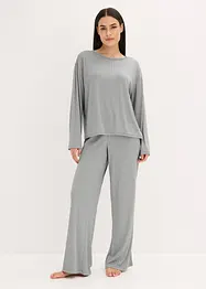 Pyjamas i mjuk pointellejersey, bonprix
