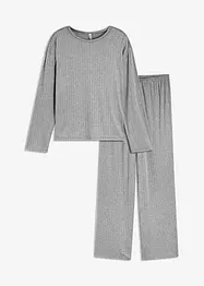 Pyjamas i mjuk pointellejersey, bonprix