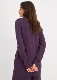 Lång baströja med V-ringning, bonprix