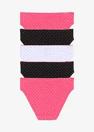 Trosa med mjuk bomull och satinrosett (5-pack), bonprix
