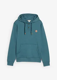 Sweatshirt med huva och mjukt ruggad insida, bonprix