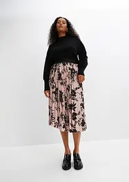 Mönstrad plisserad kjol, bonprix