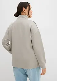 Sweatshirt med ståkrage i stabil trikå, bonprix