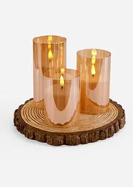 Prydnadsfigur med LED-ljus (3-delat set), bonprix