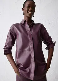 Skinnskjorta i lammnappa, bonprix