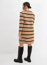 Stickad klänning i figurnära modell, bonprix