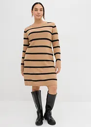 Stickad klänning i figurnära modell, bonprix